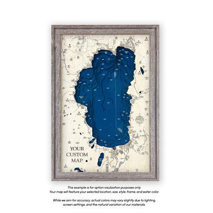 Indianapolis Wood Map