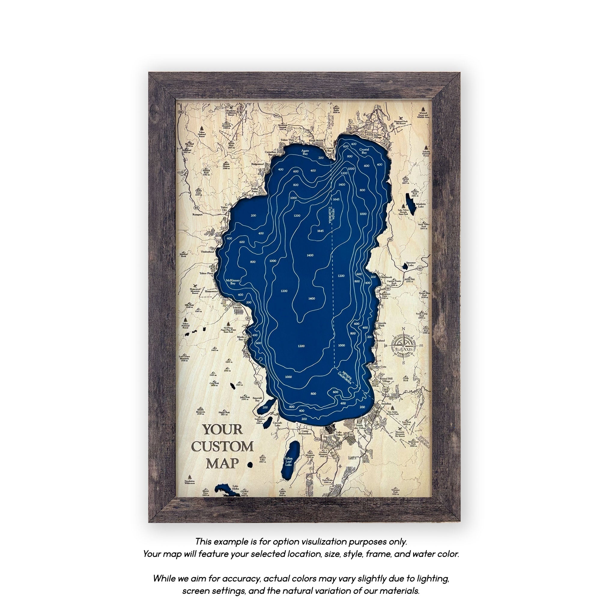 Butler Chain of Lakes Map | Wooden Maps | thirtyAXIS