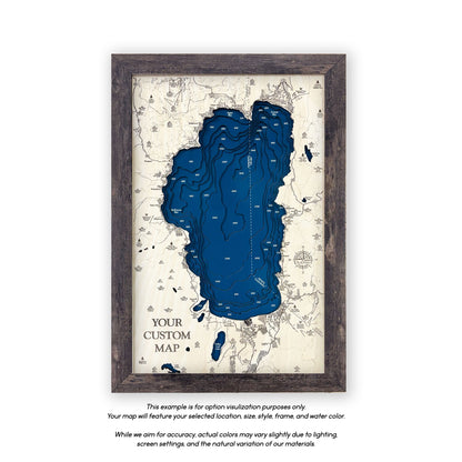 Indianapolis Wood Map
