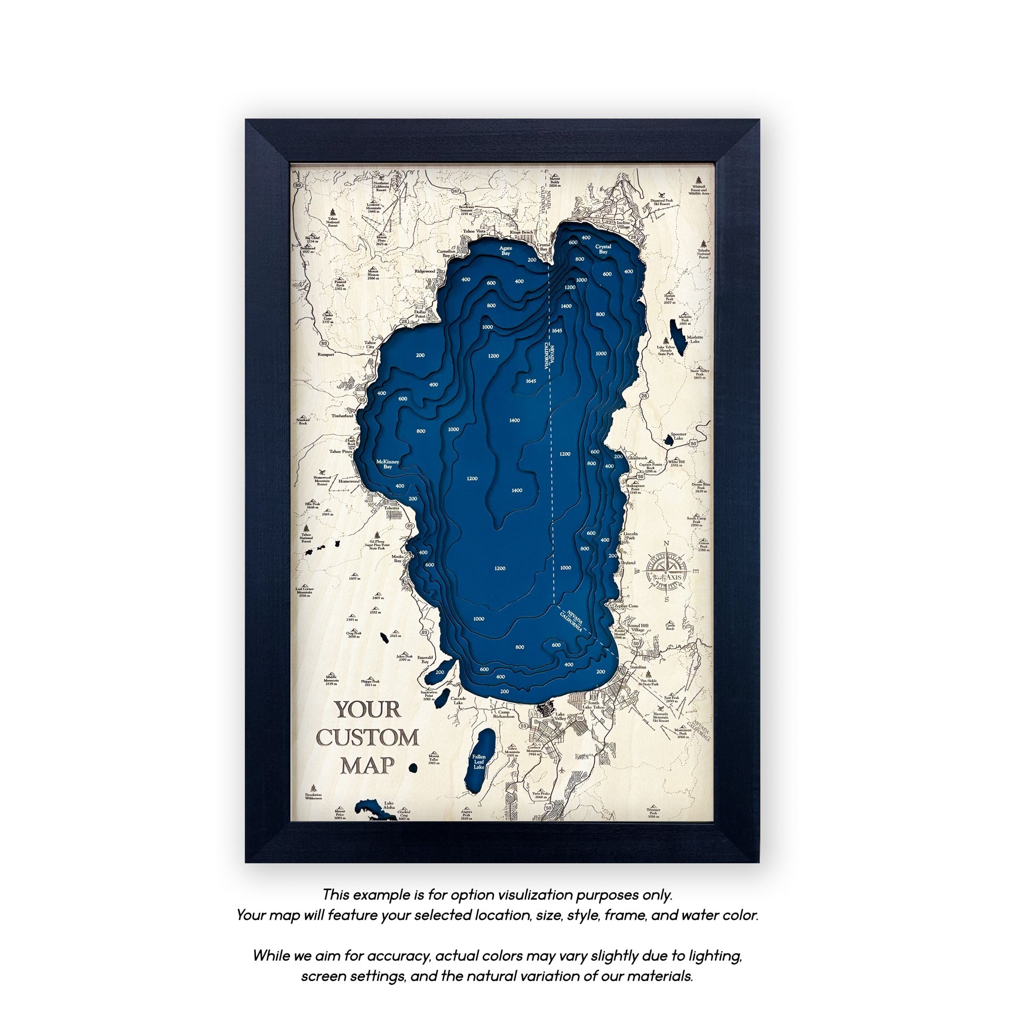Butler Chain of Lakes Map | Wooden Maps | thirtyAXIS