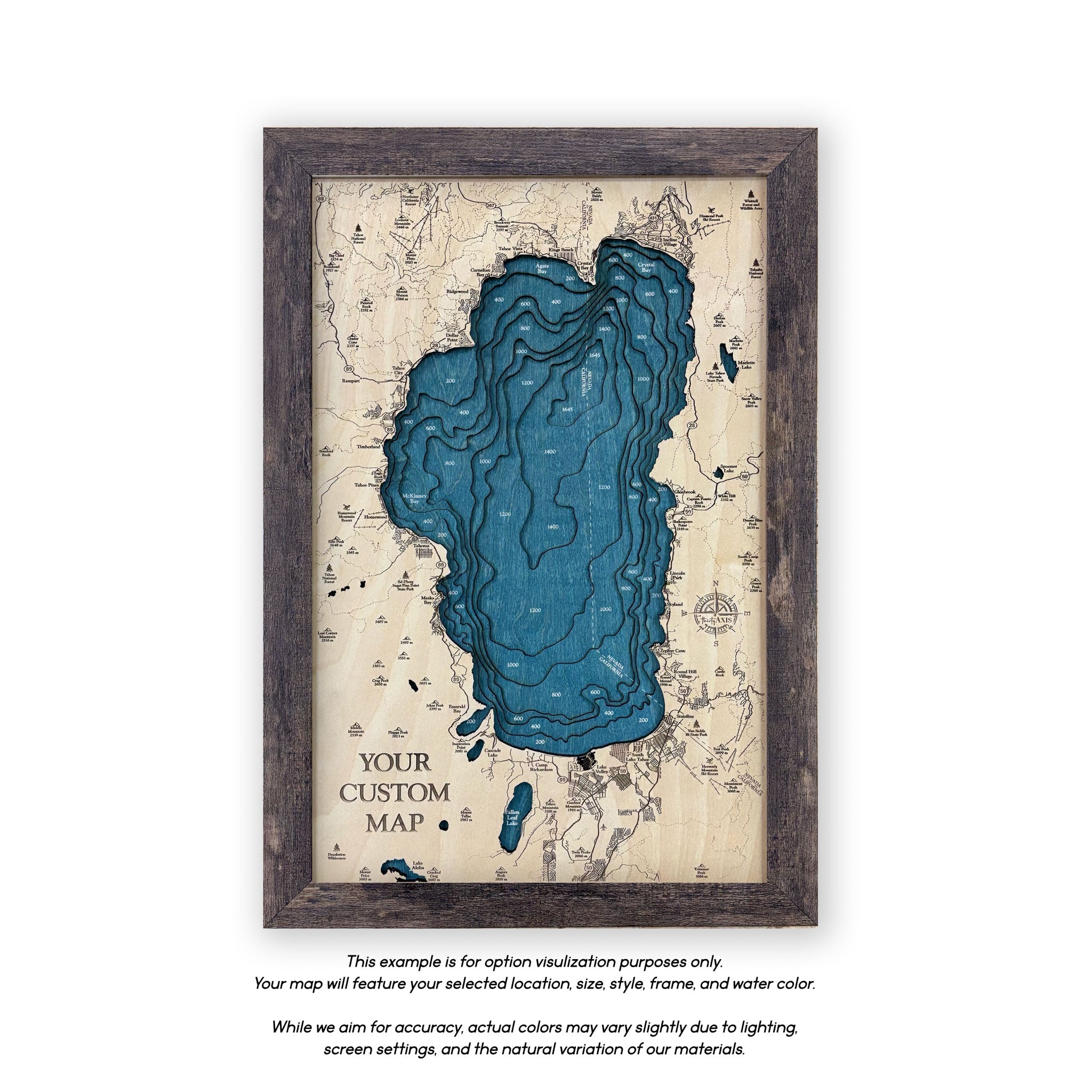 Butler Chain of Lakes Map | Wooden Maps | thirtyAXIS