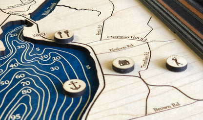 Personalization Wood Map Pins