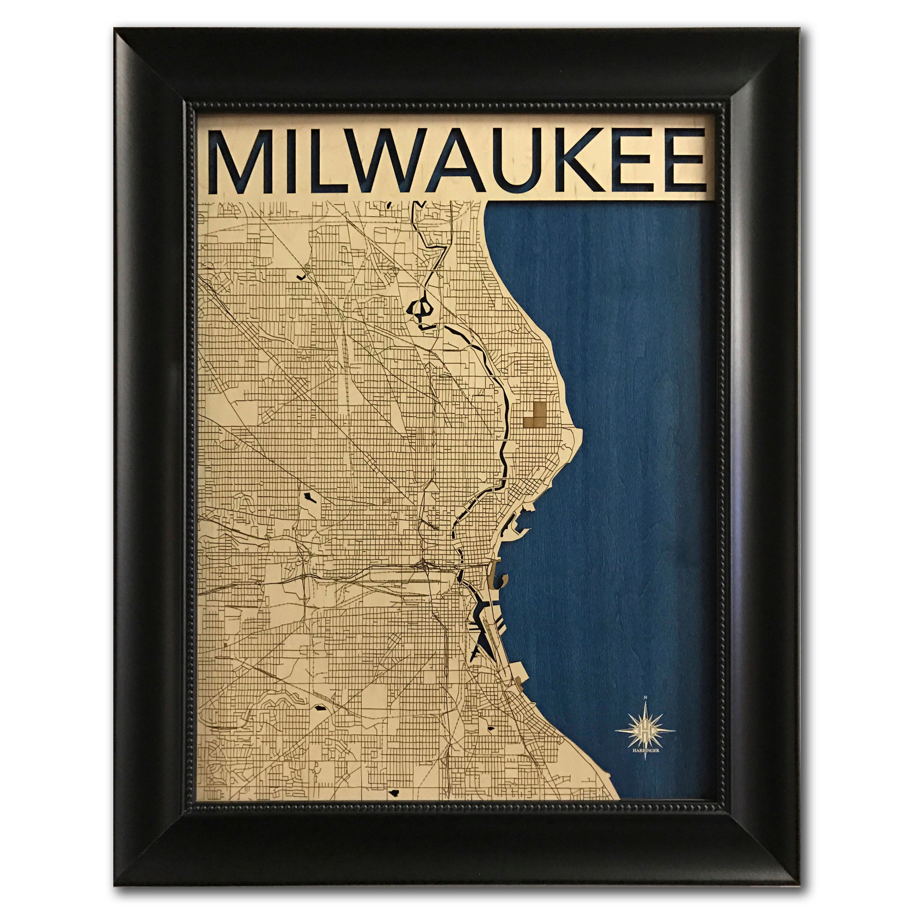 Milwaukee Wood City Map