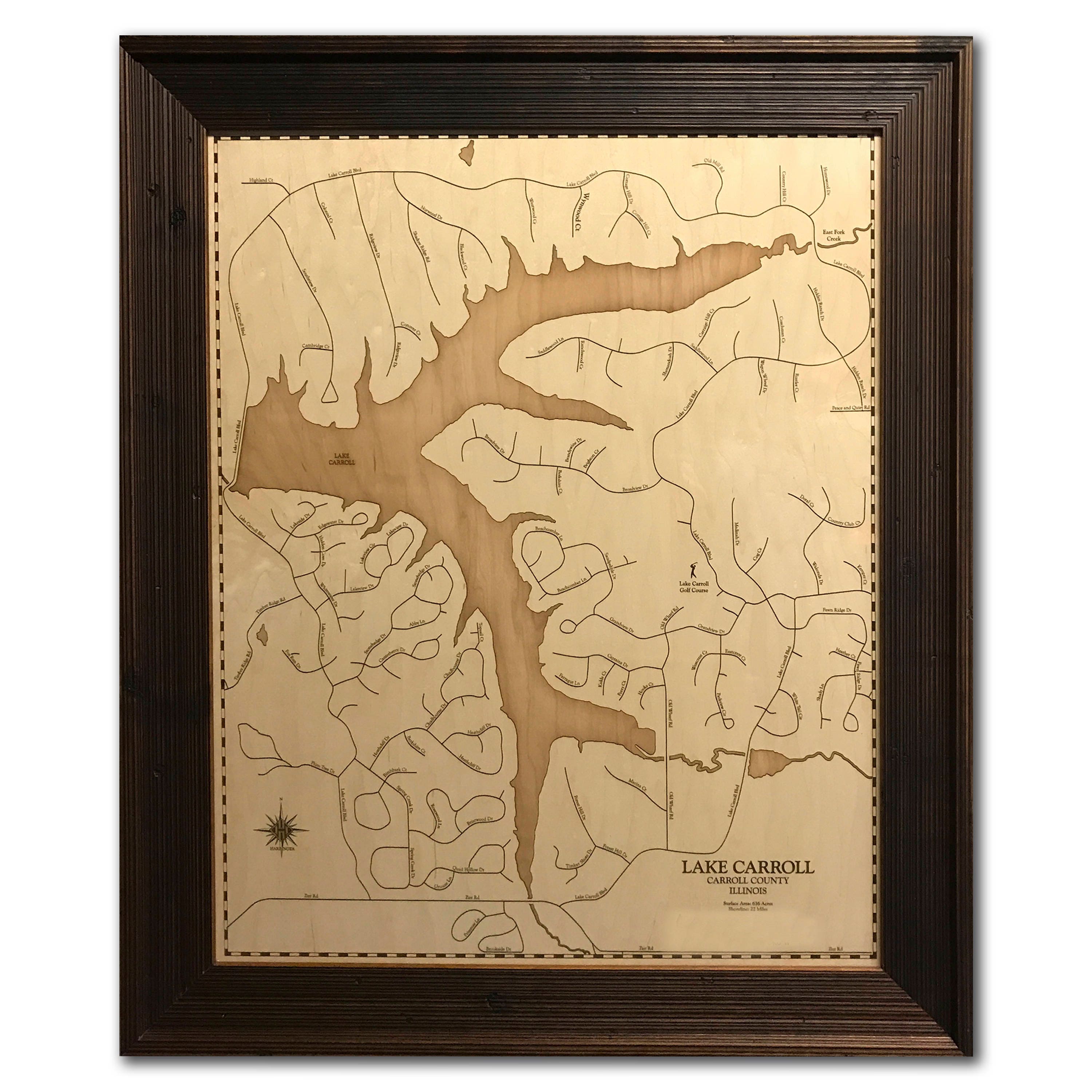 Lake Carroll Map