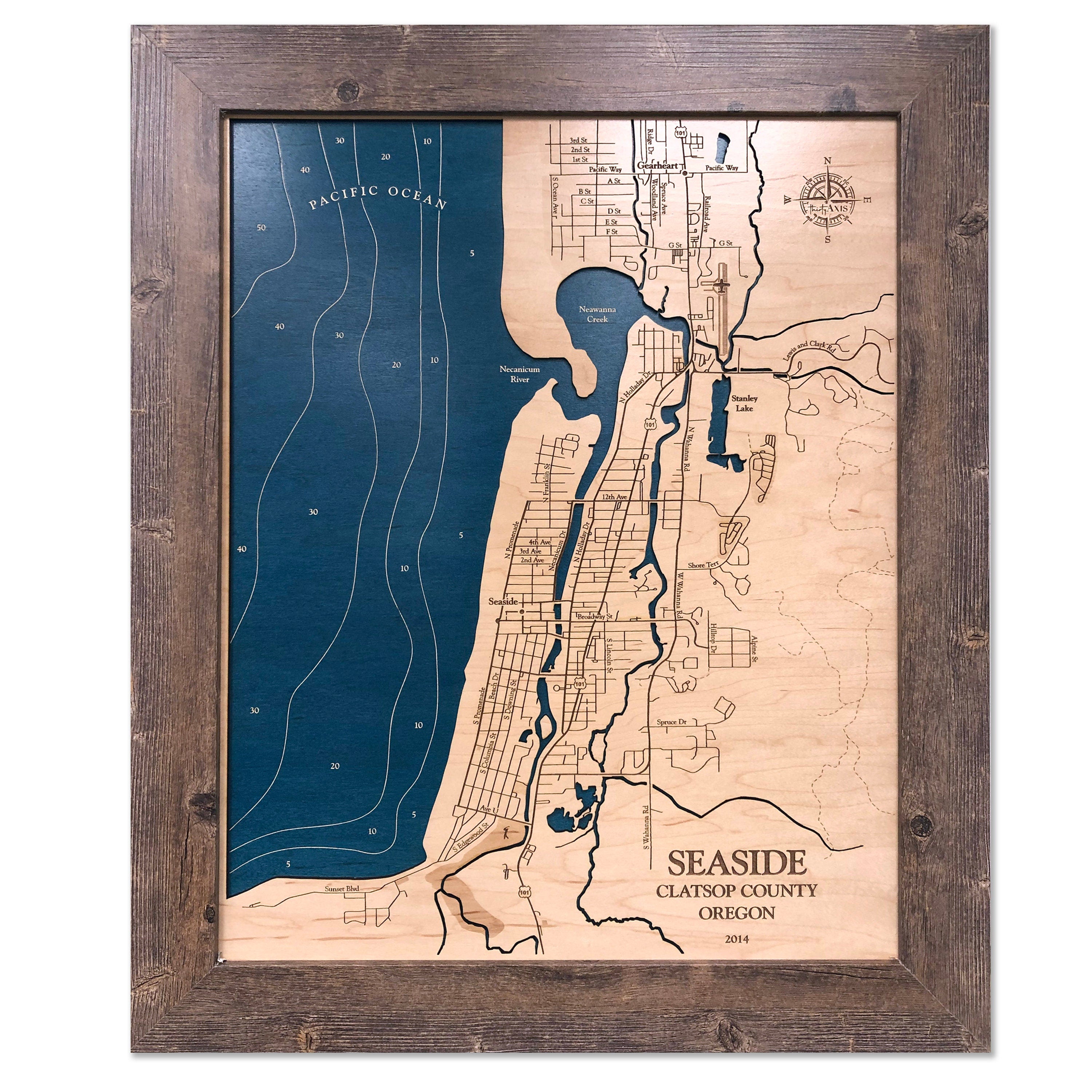 Seaside Oregon Map