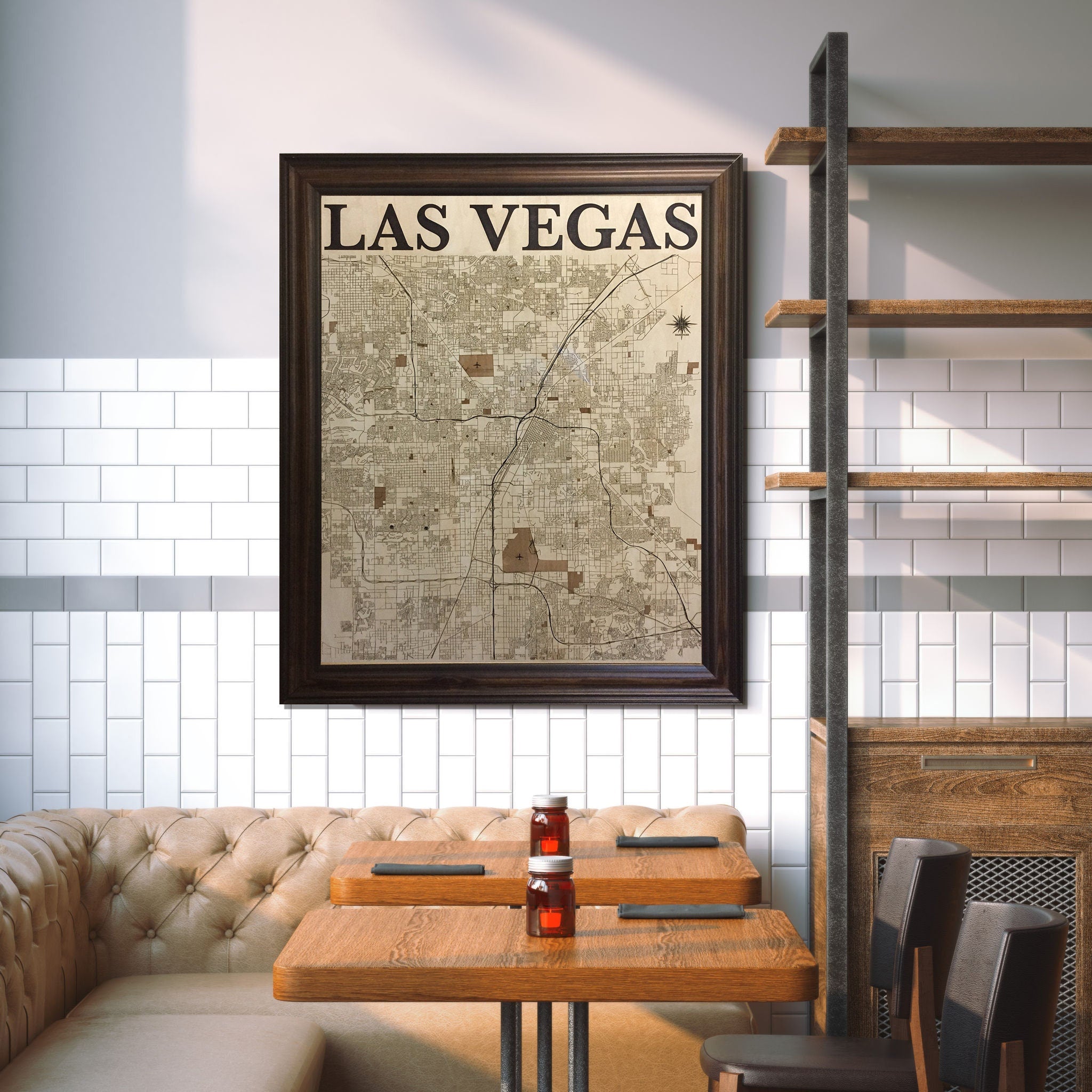 Las Vegas Wood Map