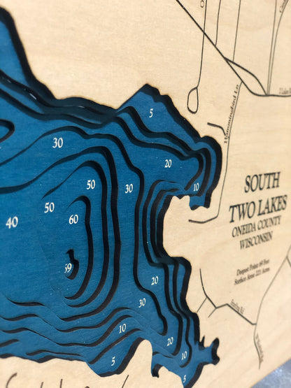 Two Lakes WI Map