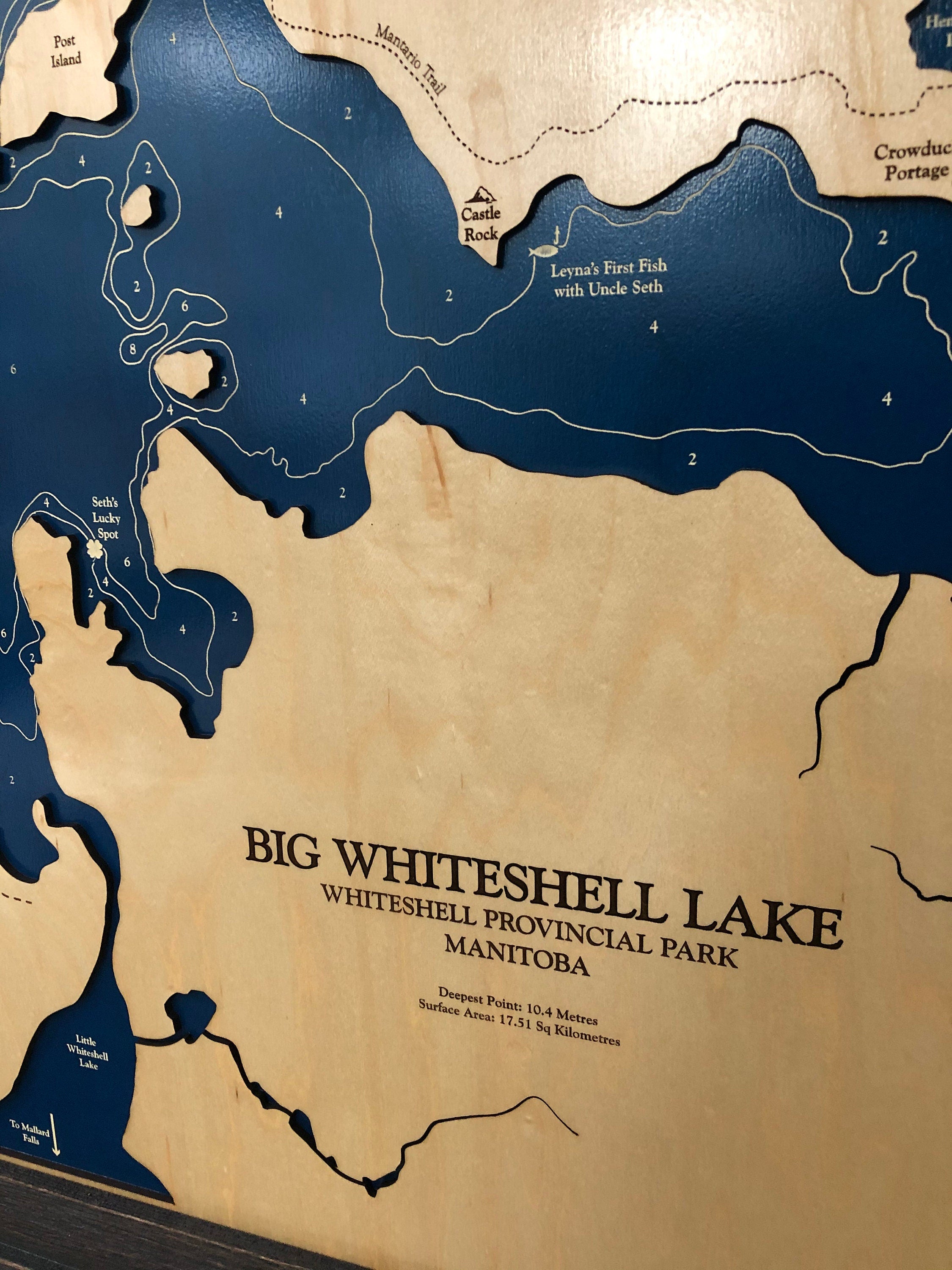 Big Whiteshell Lake Map