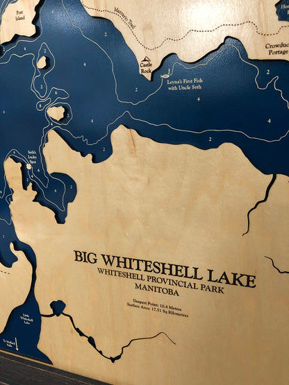 Big Whiteshell Lake Map