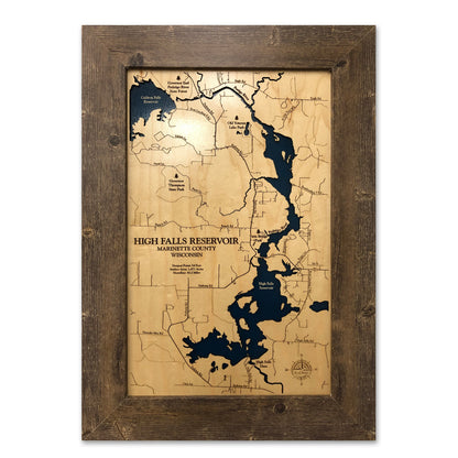 High Falls Reservoir Map