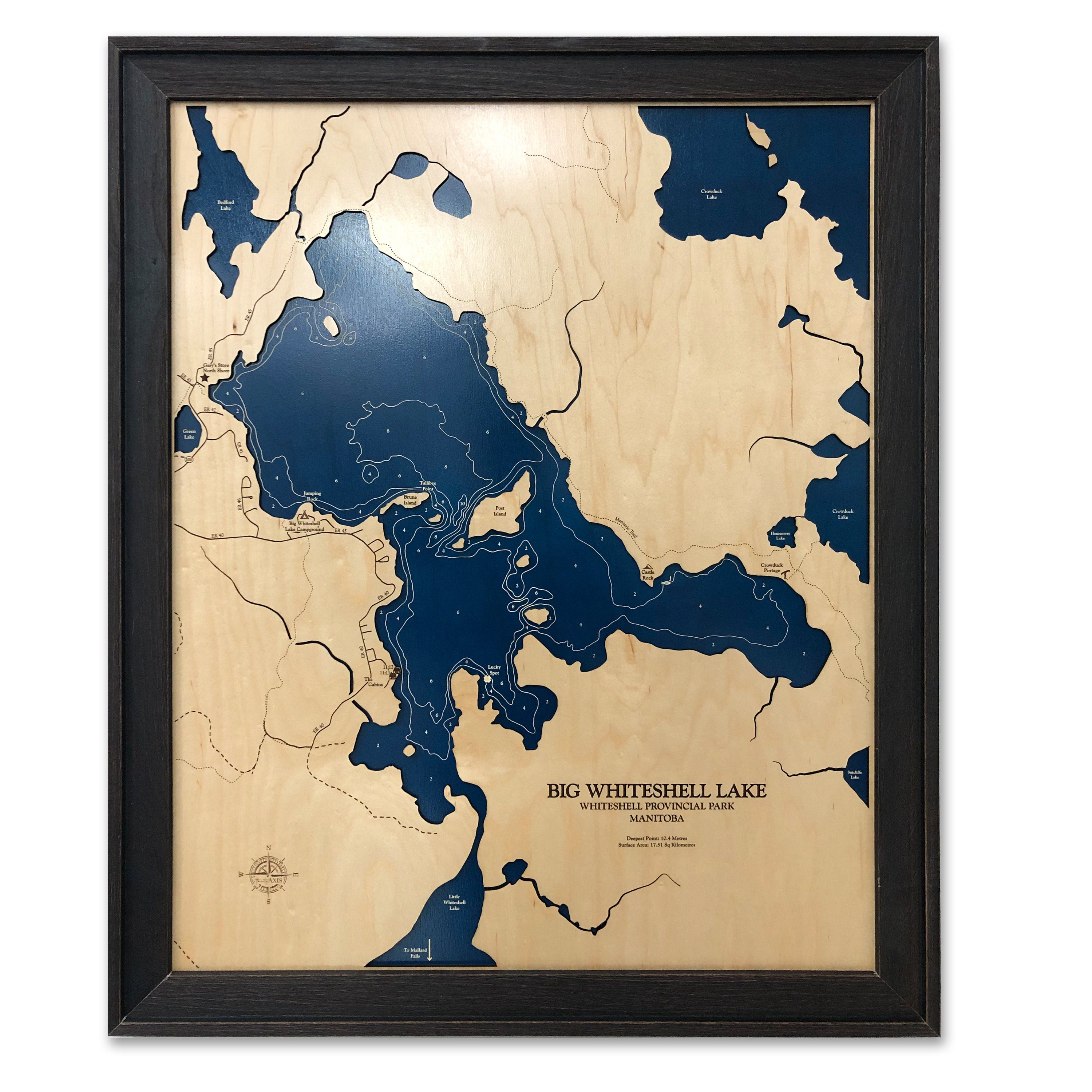 Big Whiteshell Lake Map