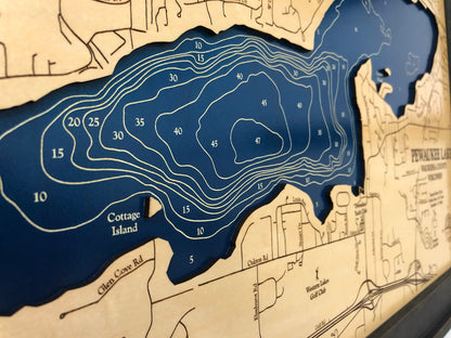Pewaukee Lake Map