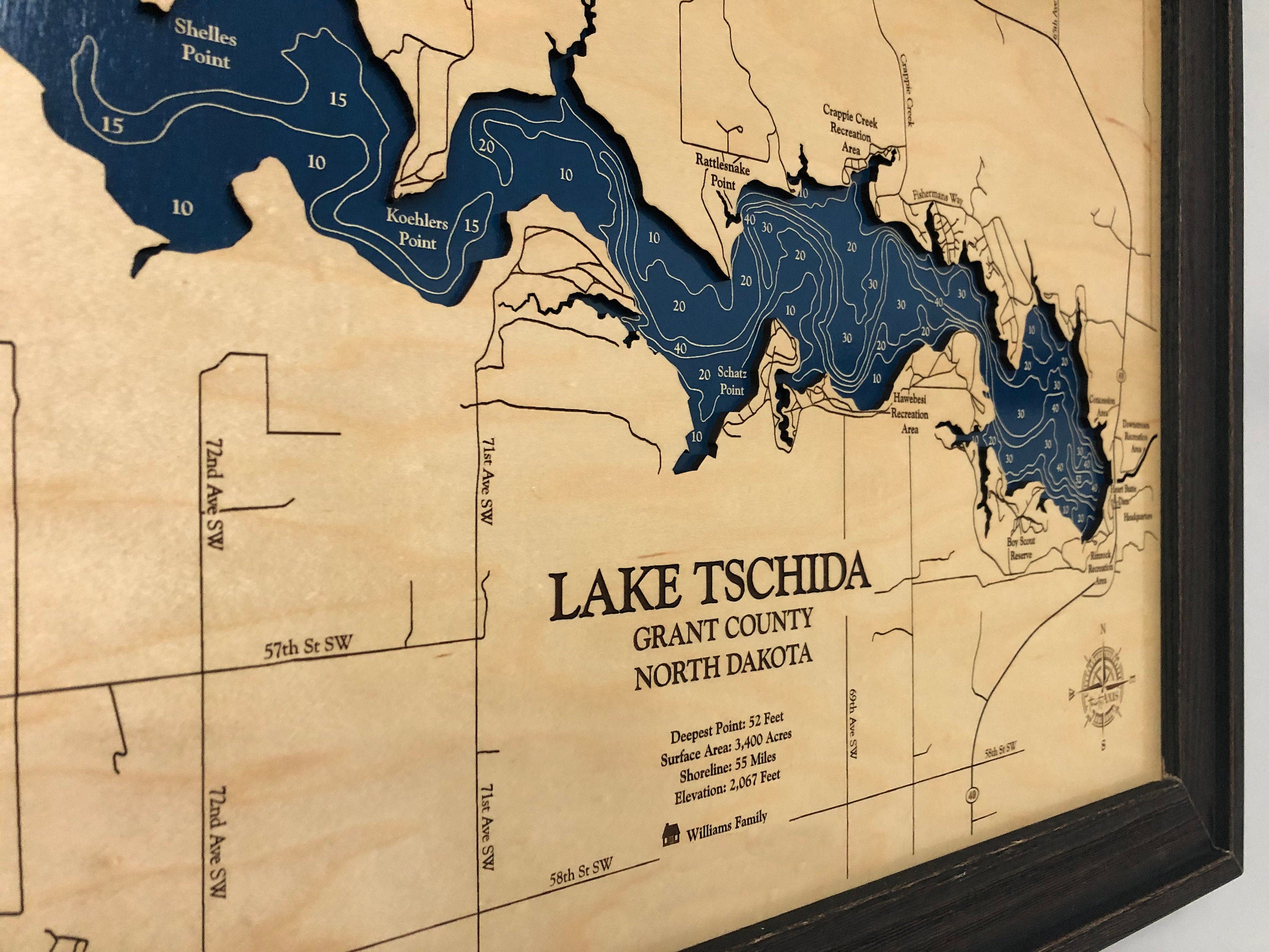 Lake Tschida Map