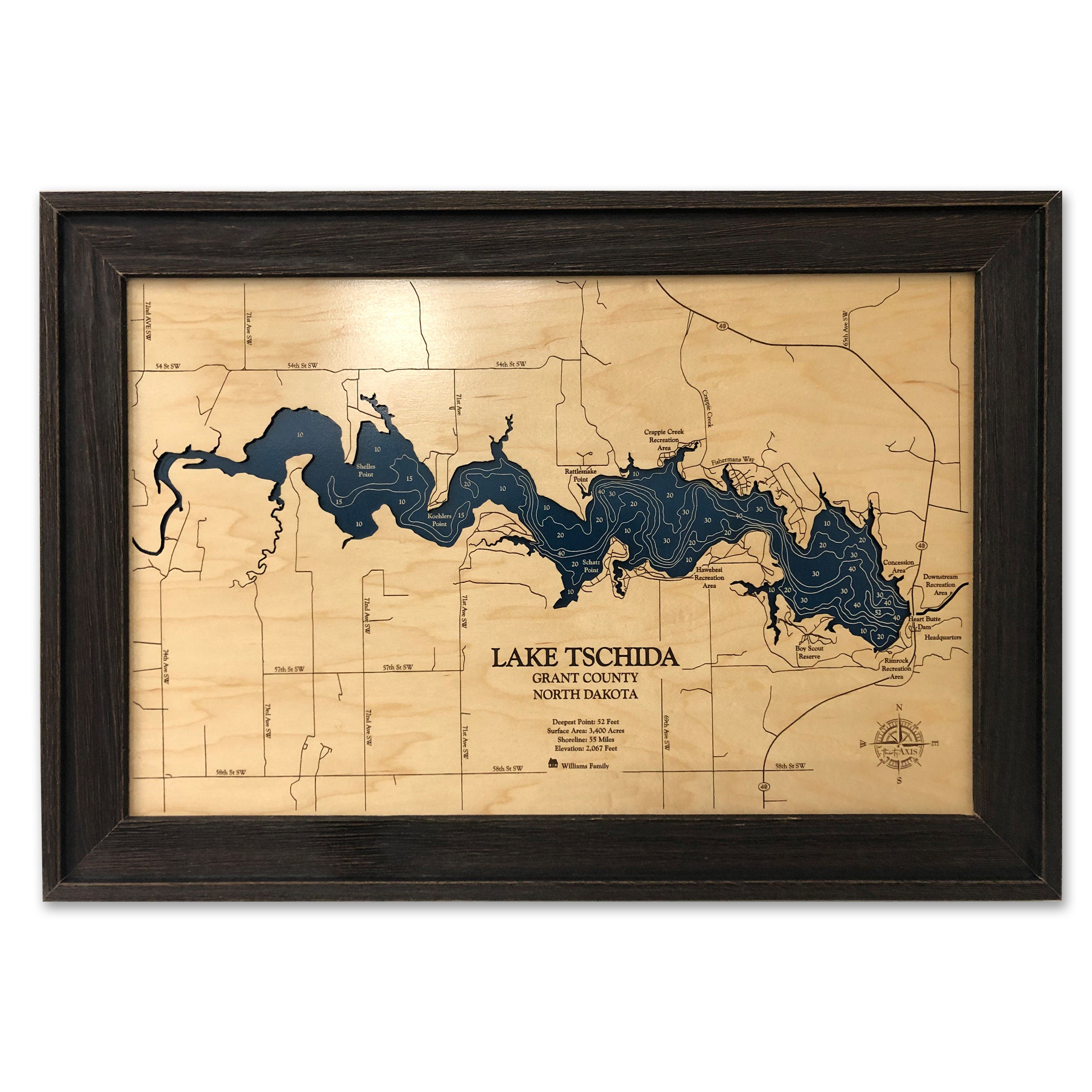 Lake Tschida Map