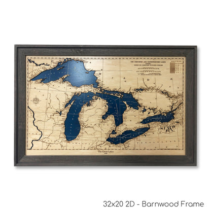 Great Lakes 1948 Map