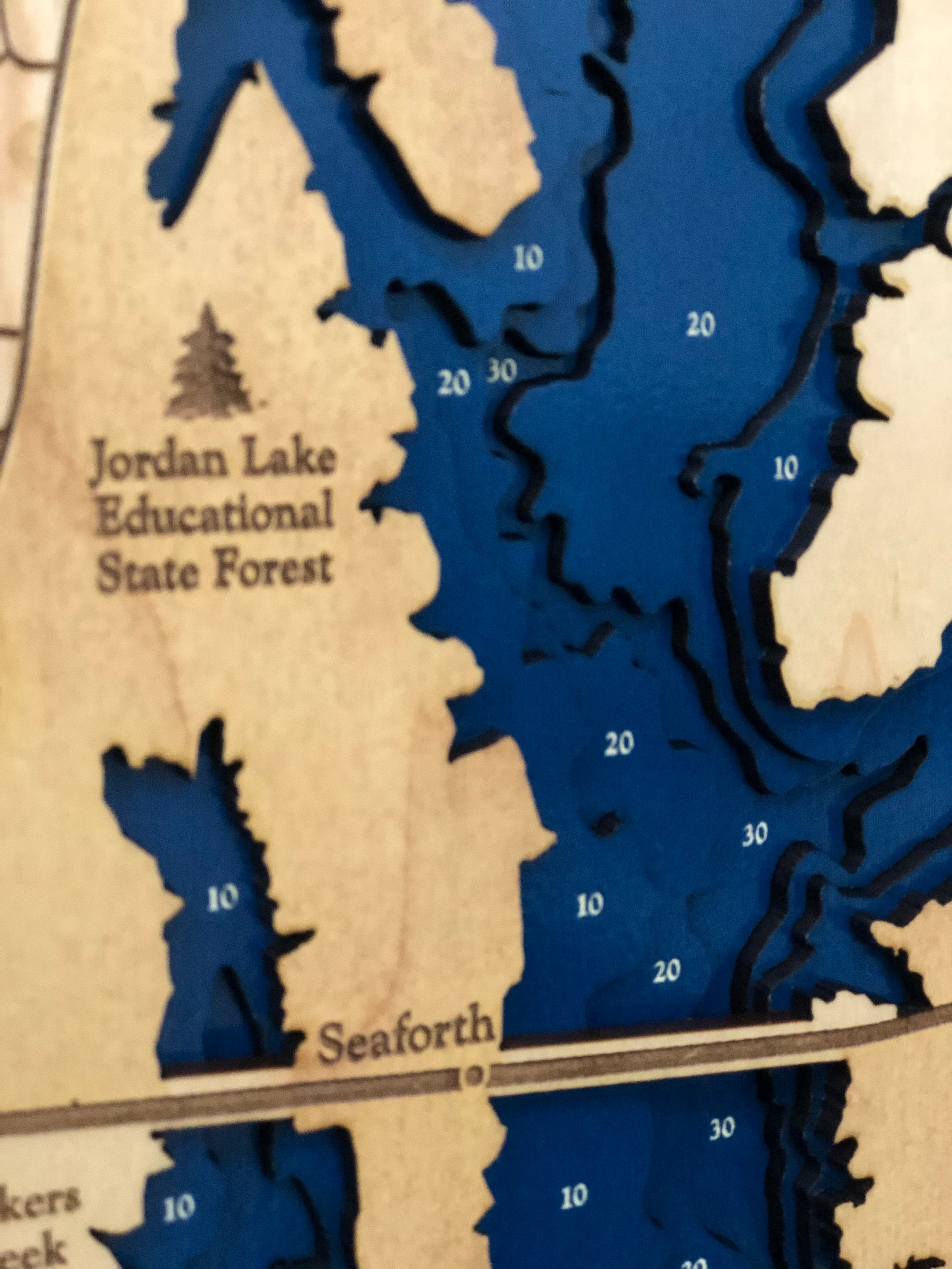 Jordan Lake Map