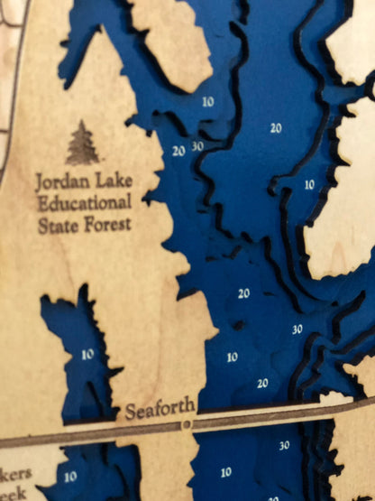 Jordan Lake Map