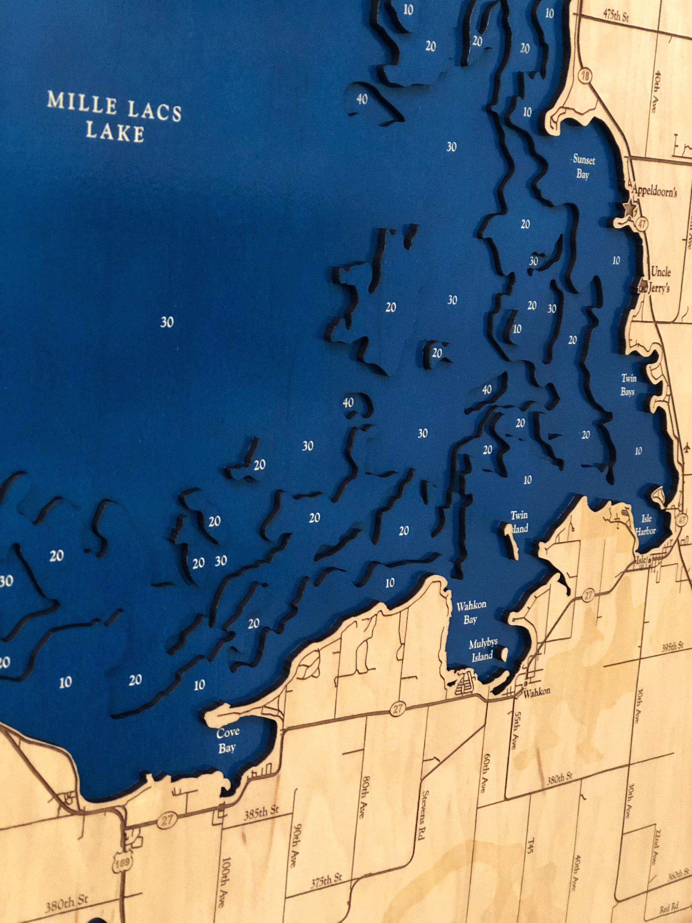 Milles Lac Lake Map