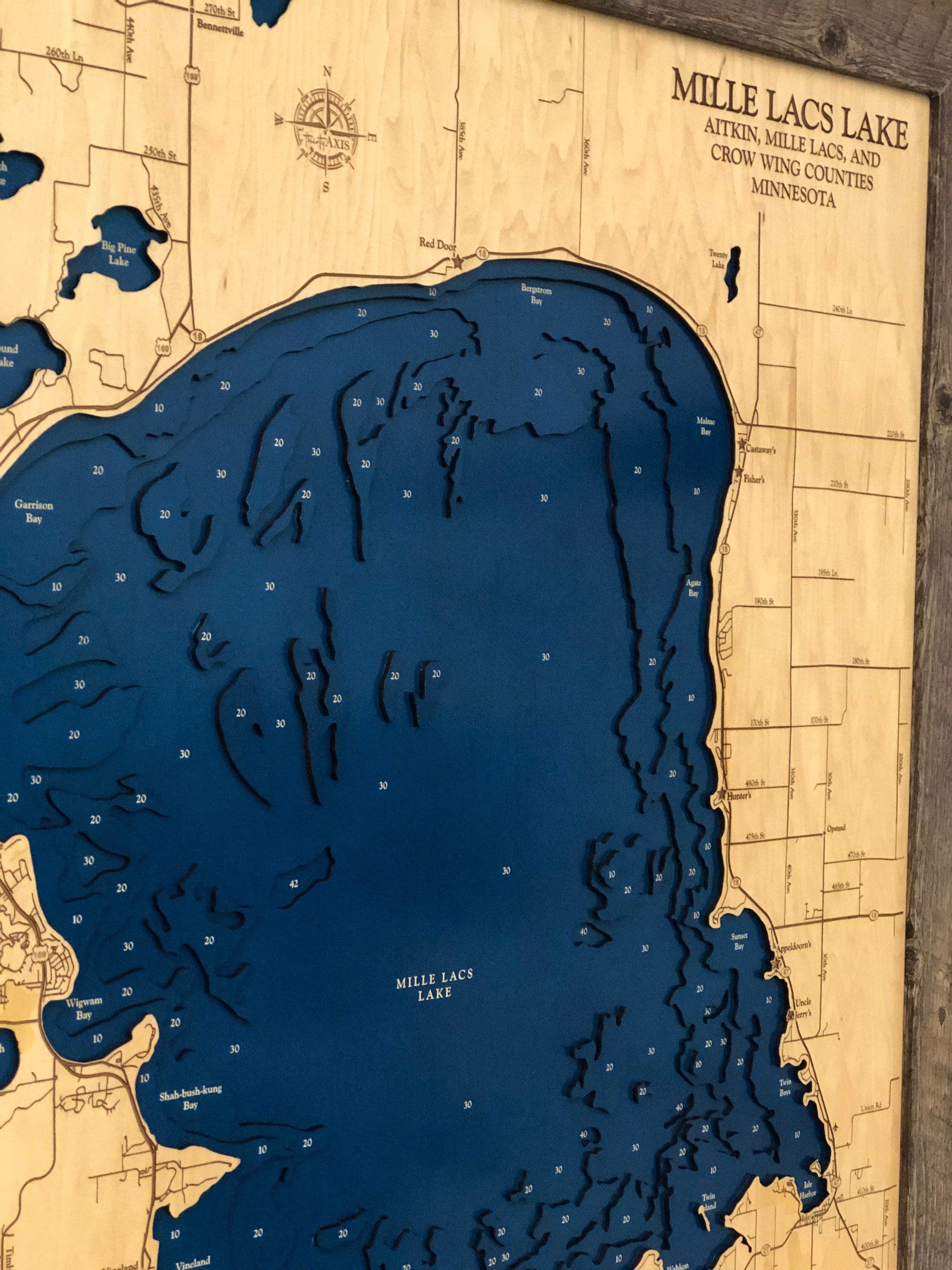 Milles Lac Lake Map