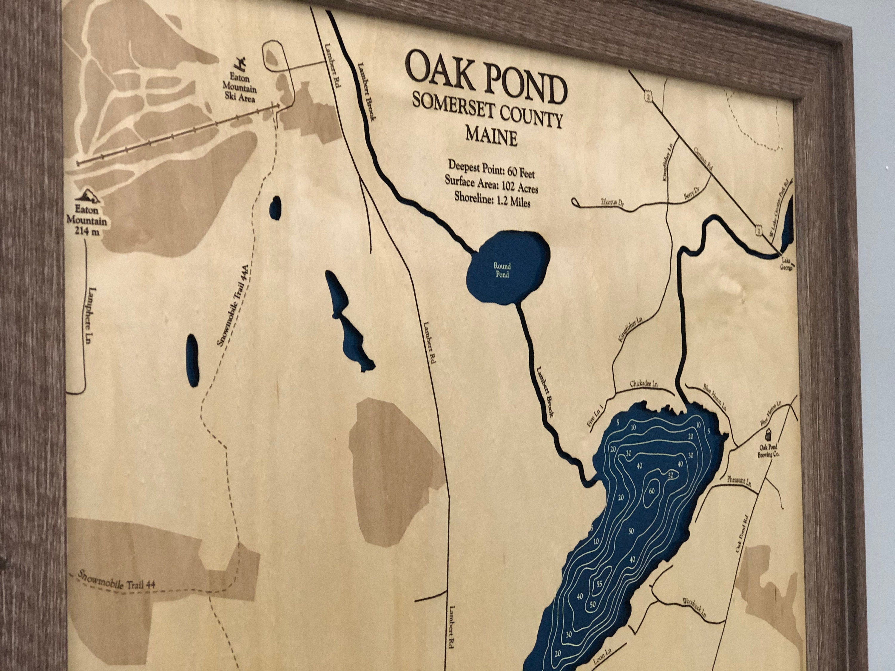 Oak Pond Map