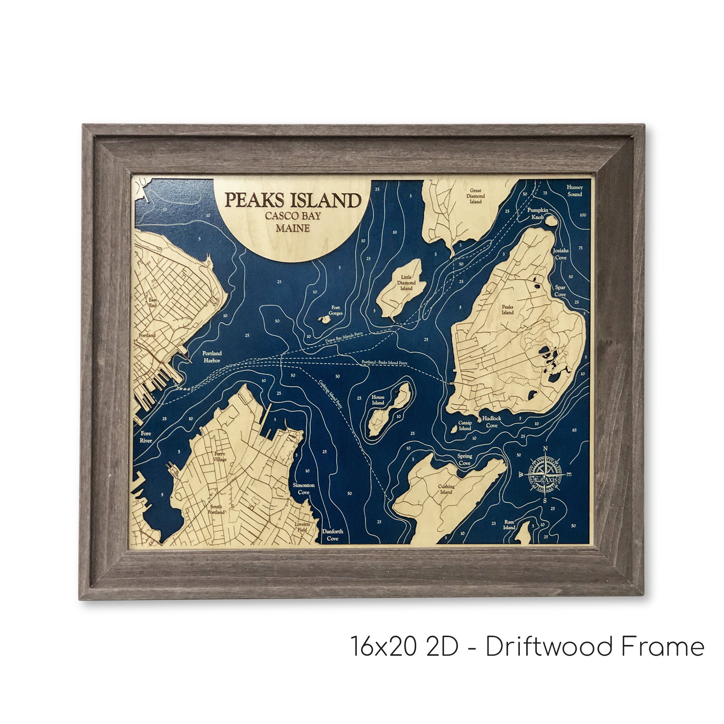 Peaks Island Map