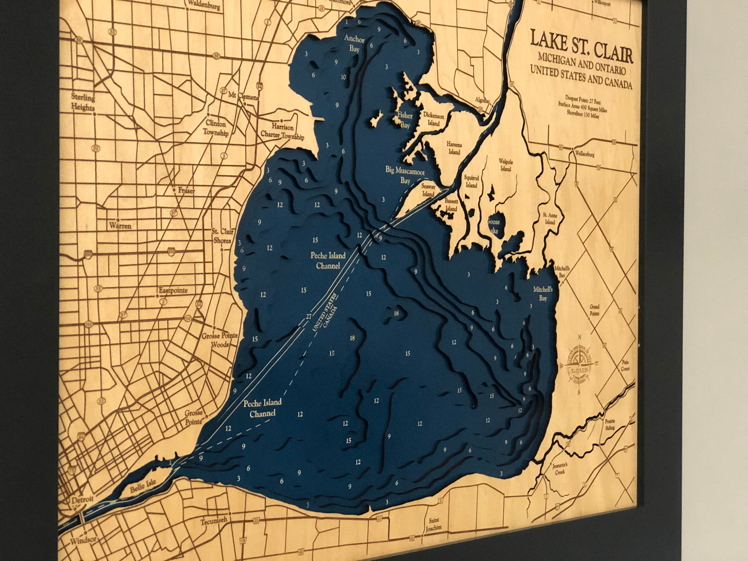 Lake St. Clair Map
