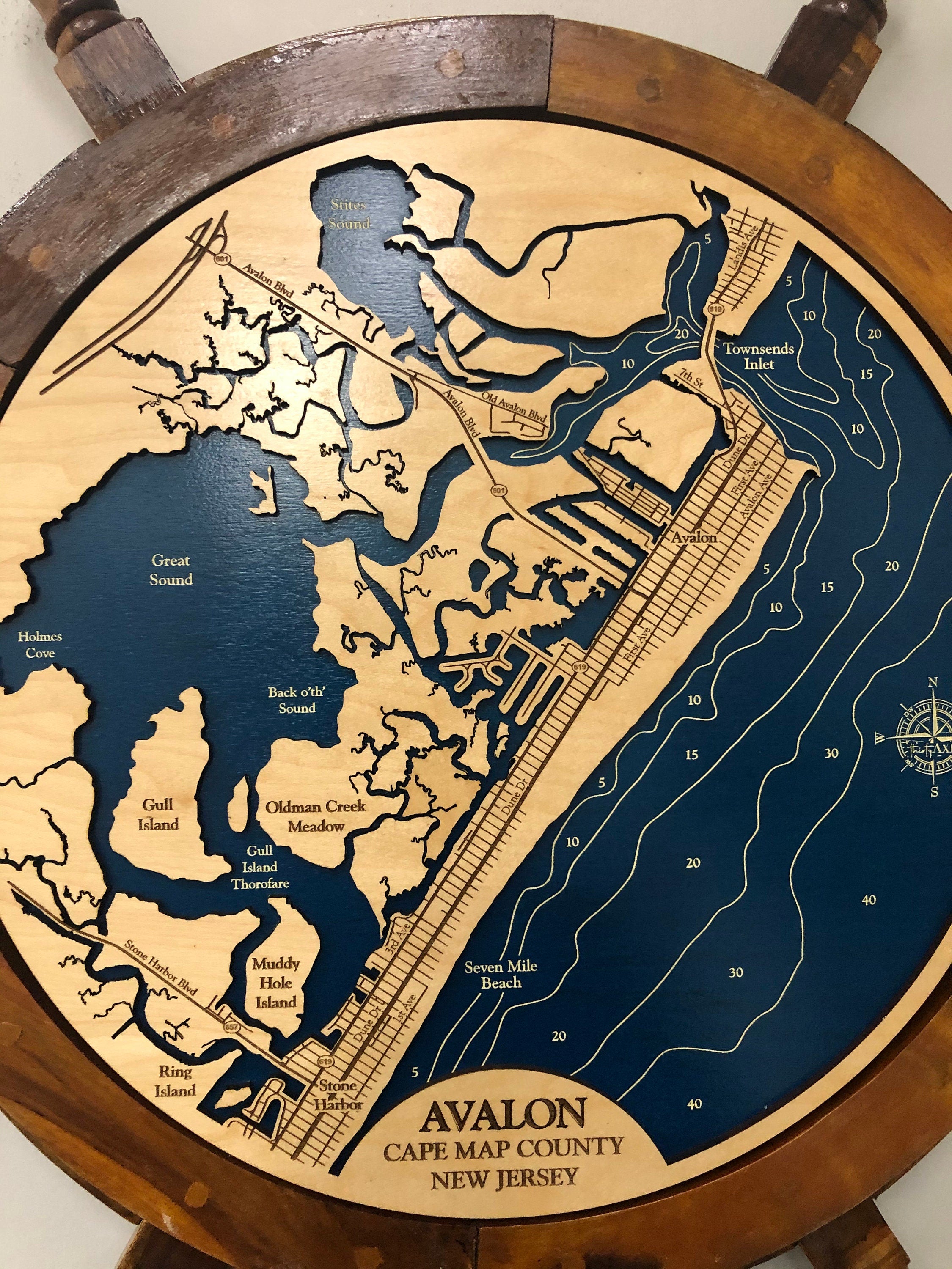 Avalon New Jersey Map
