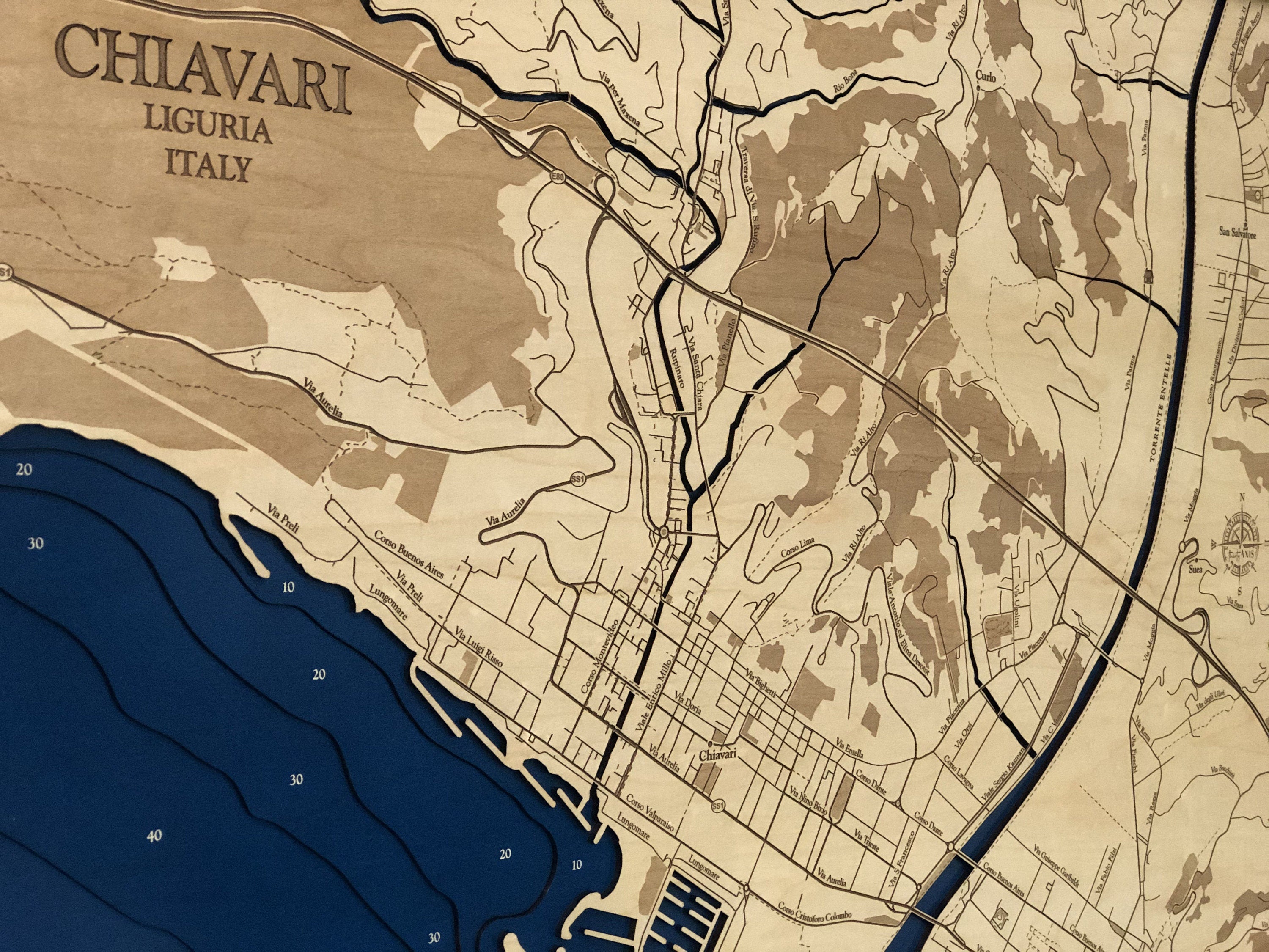 Chiavari Italy Map