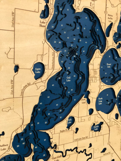 Gull Chain of Lakes Map
