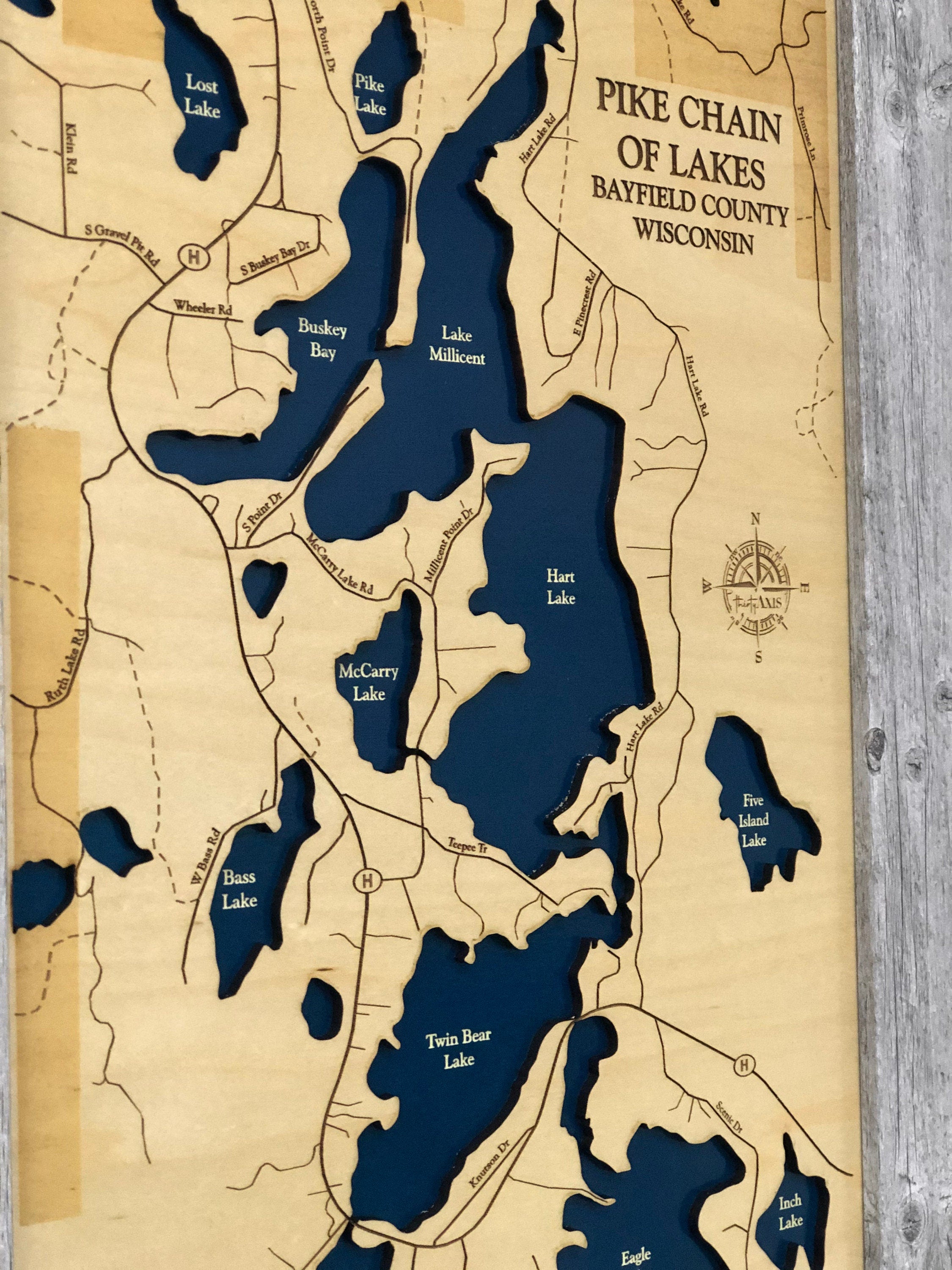 Pike Chain of Lakes Map