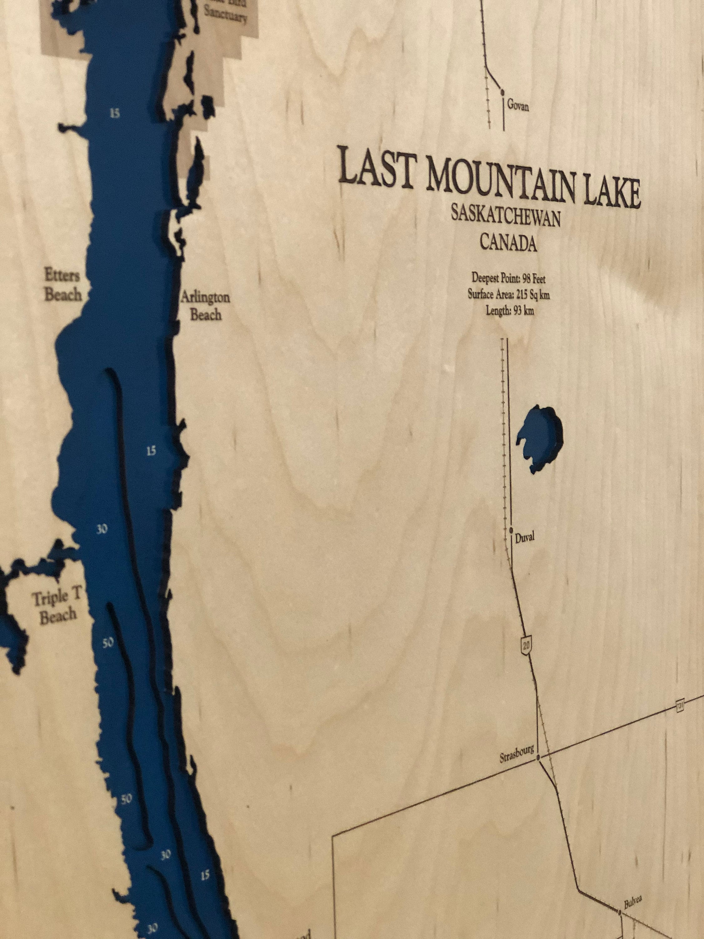Last Mountain Lake Map