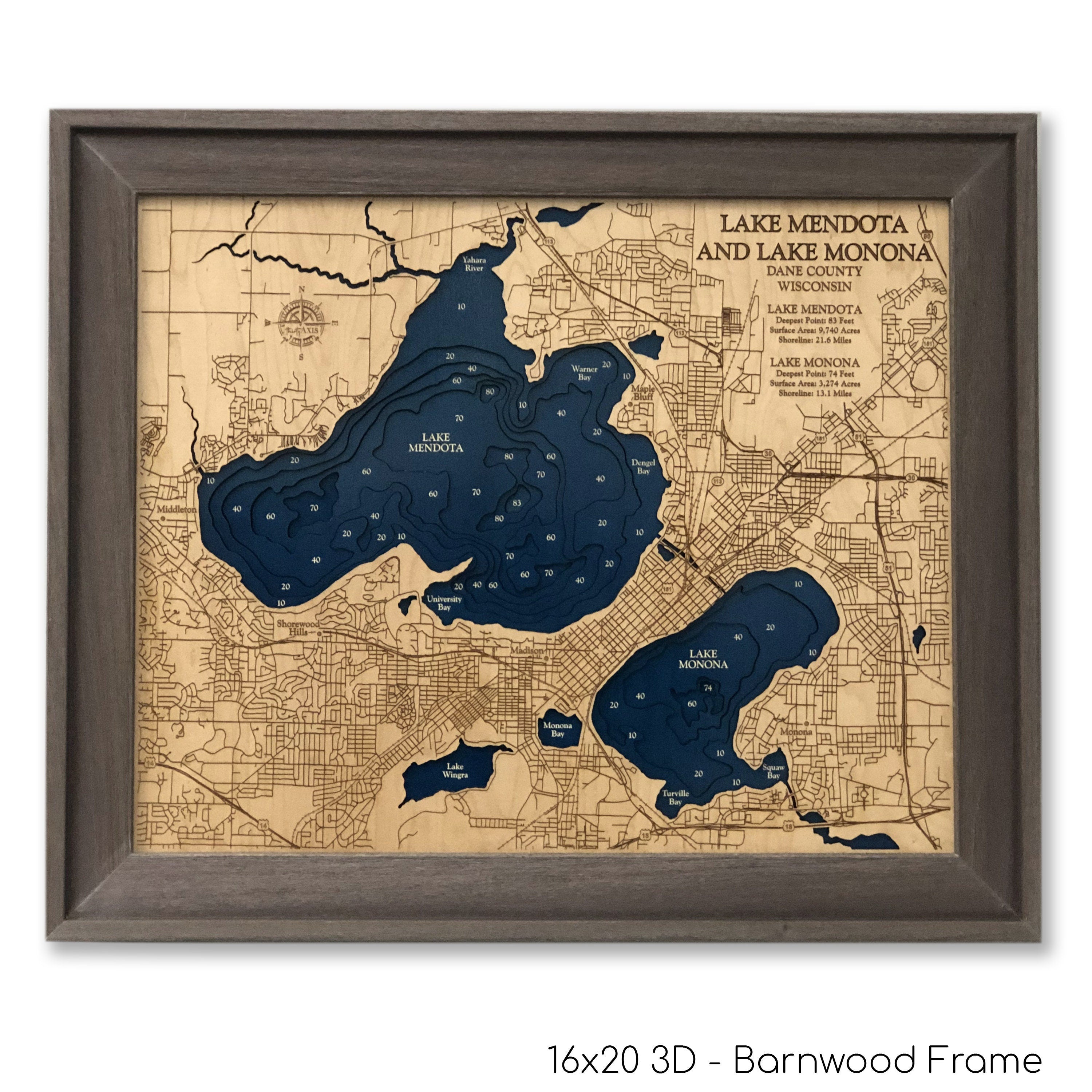 Lake Mendota + Lake Monona