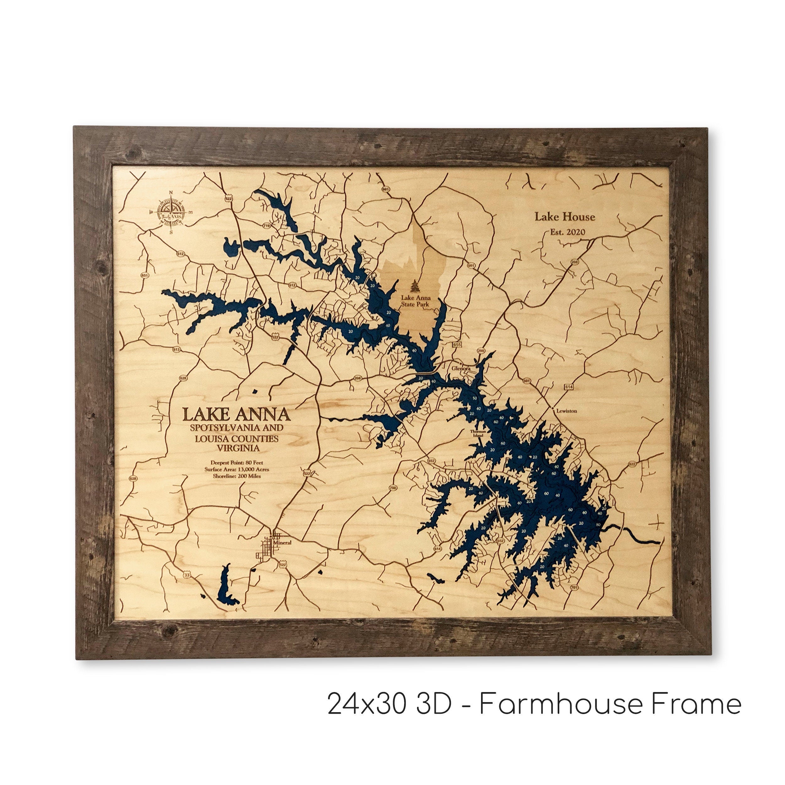 Lake Anna Map