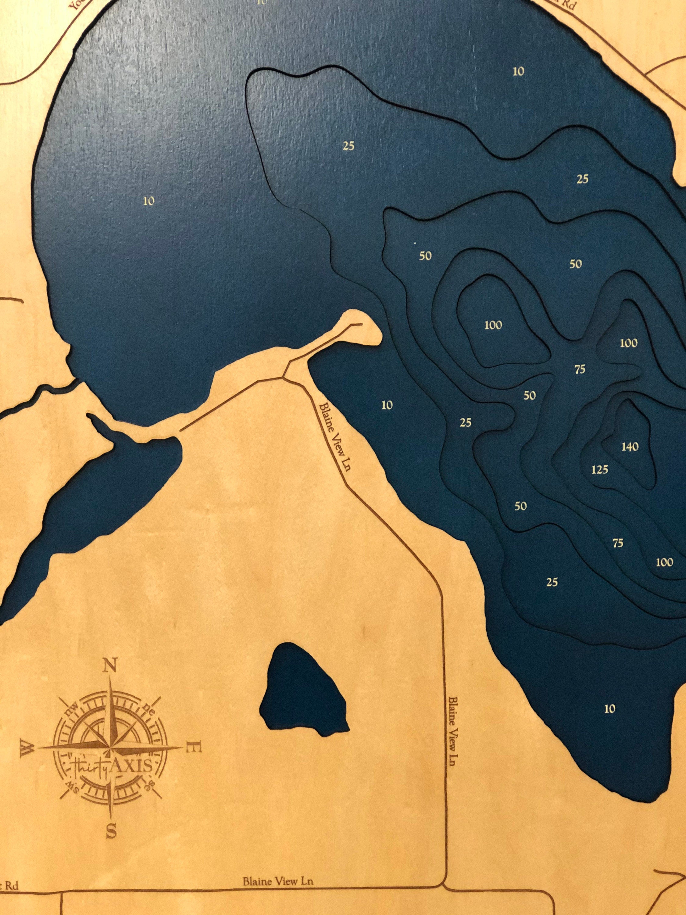 Lake Blaine Map
