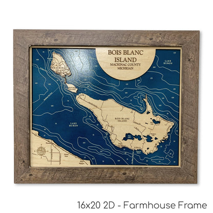 Bois Blanc Island Map