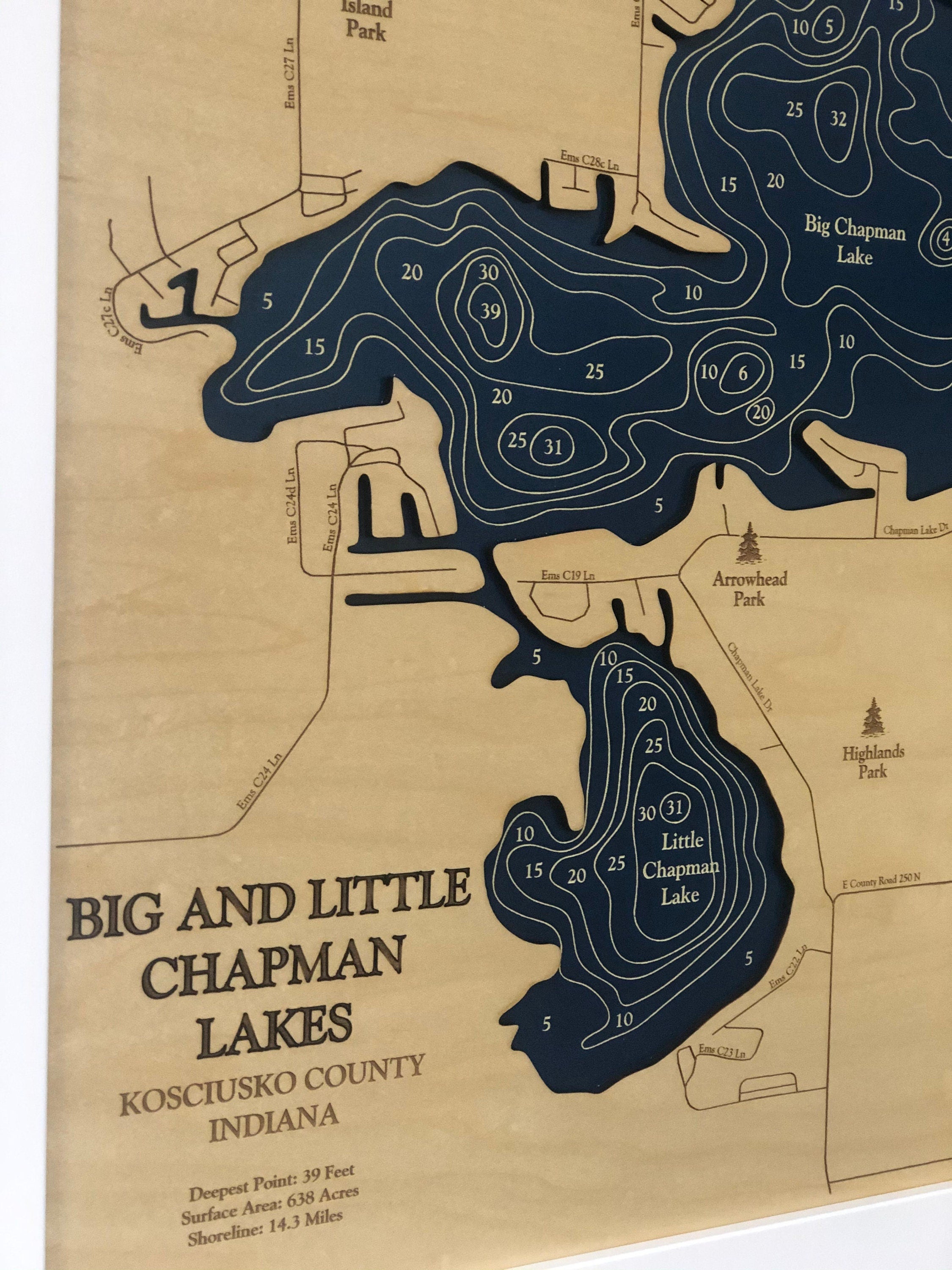 Chapman Lakes Map