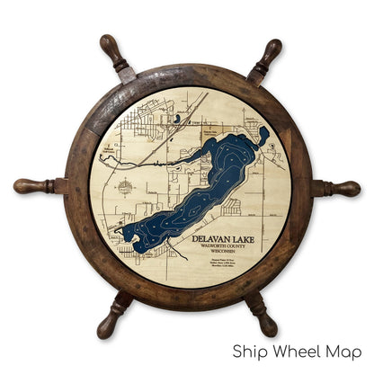 Delavan Lake Map