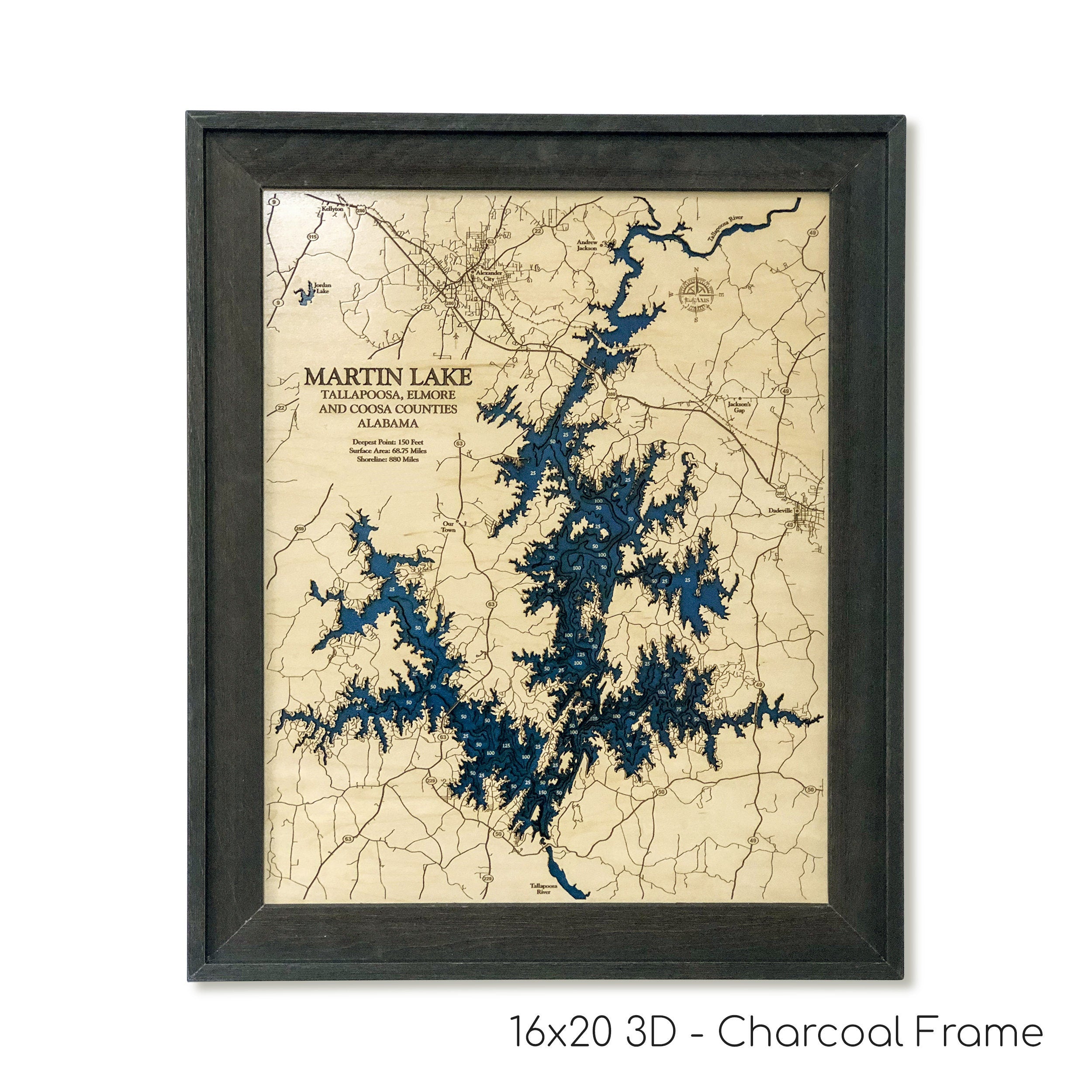 Martin Lake Map