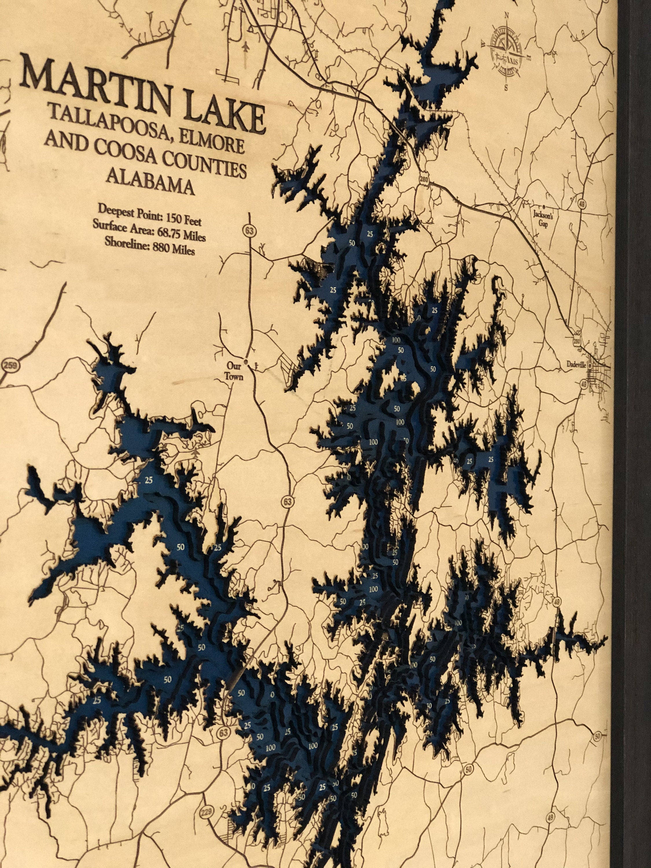 Martin Lake Map