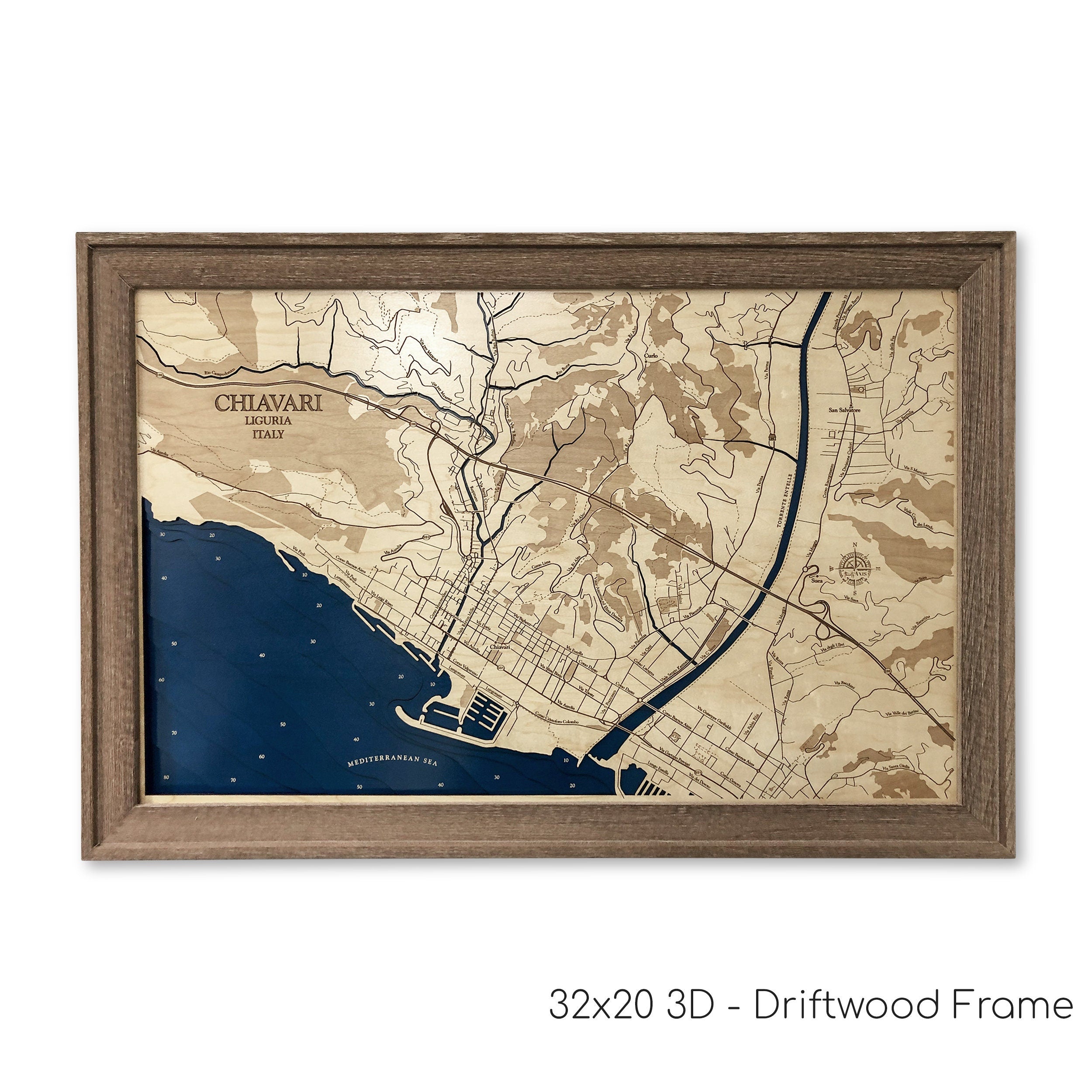 Chiavari Italy Map