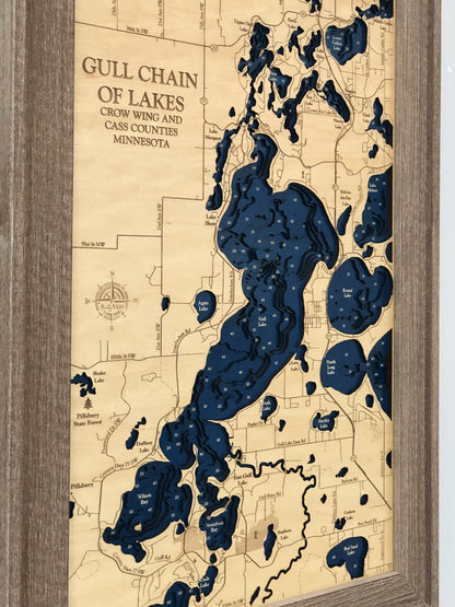 Gull Chain of Lakes Map