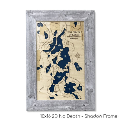 Pike Chain of Lakes Map