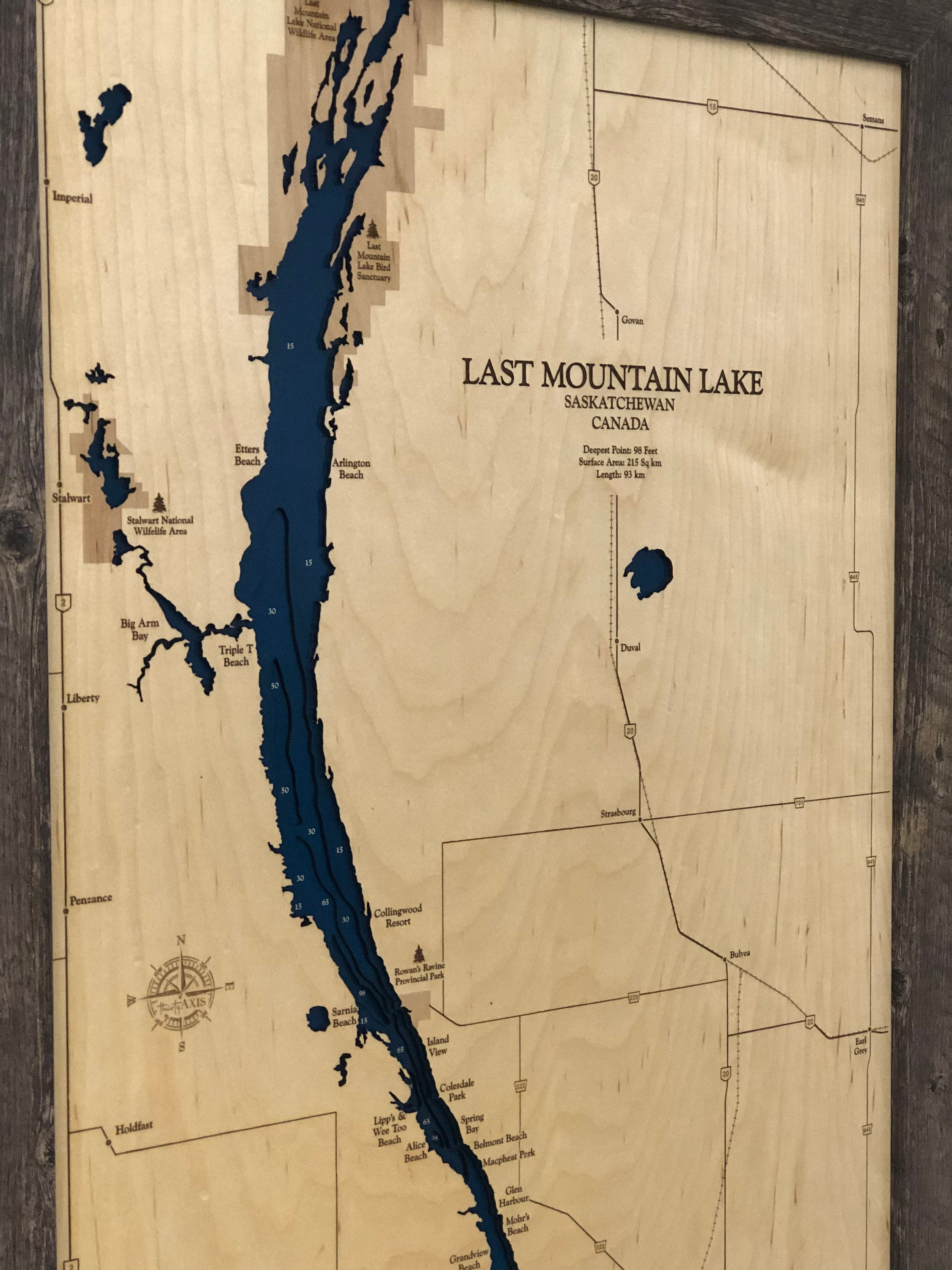 Last Mountain Lake Map