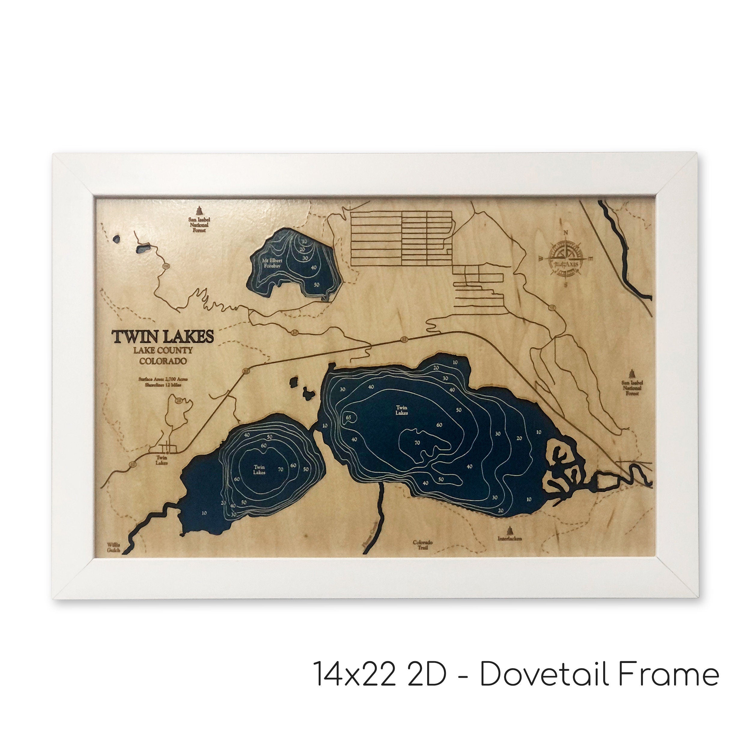 Twin Lakes Colorado Map
