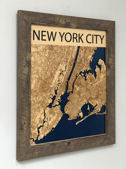 New York City Wood Map
