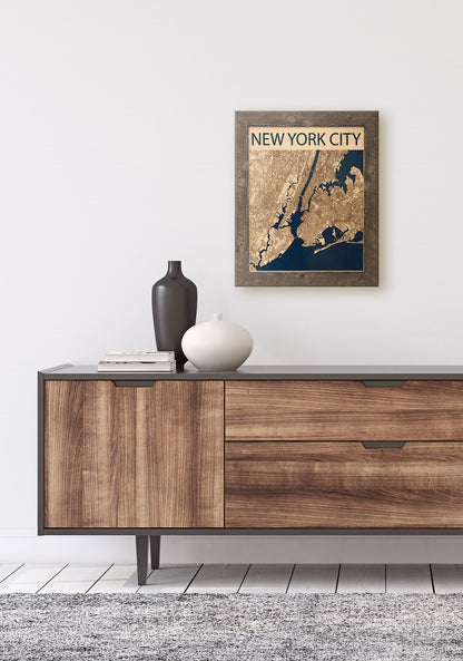 New York City Wood Map
