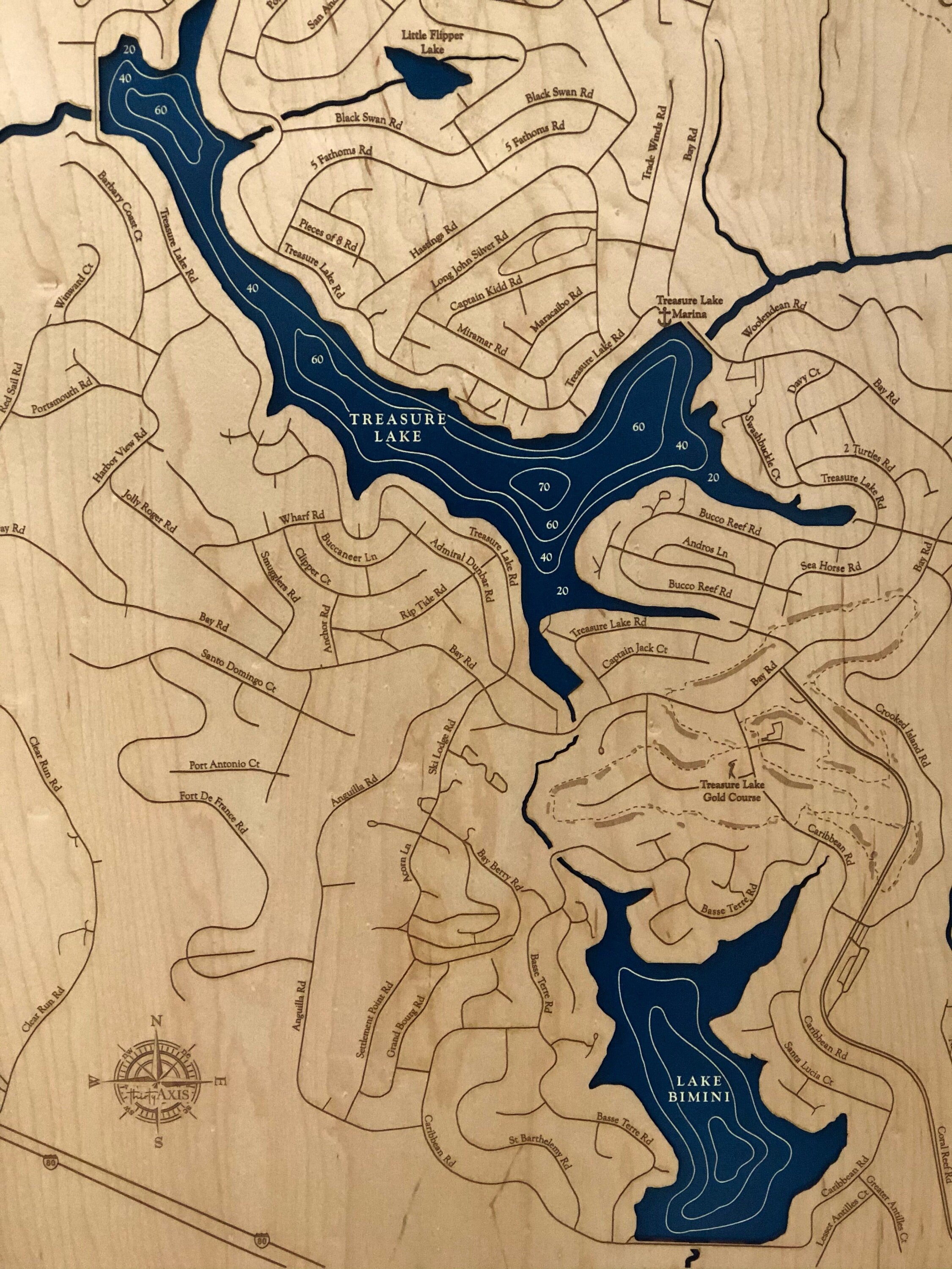 Treasure Lake Map