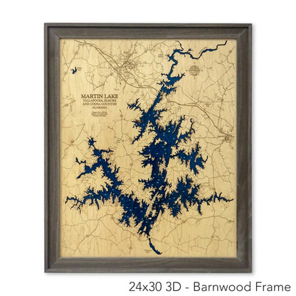 Martin Lake Map