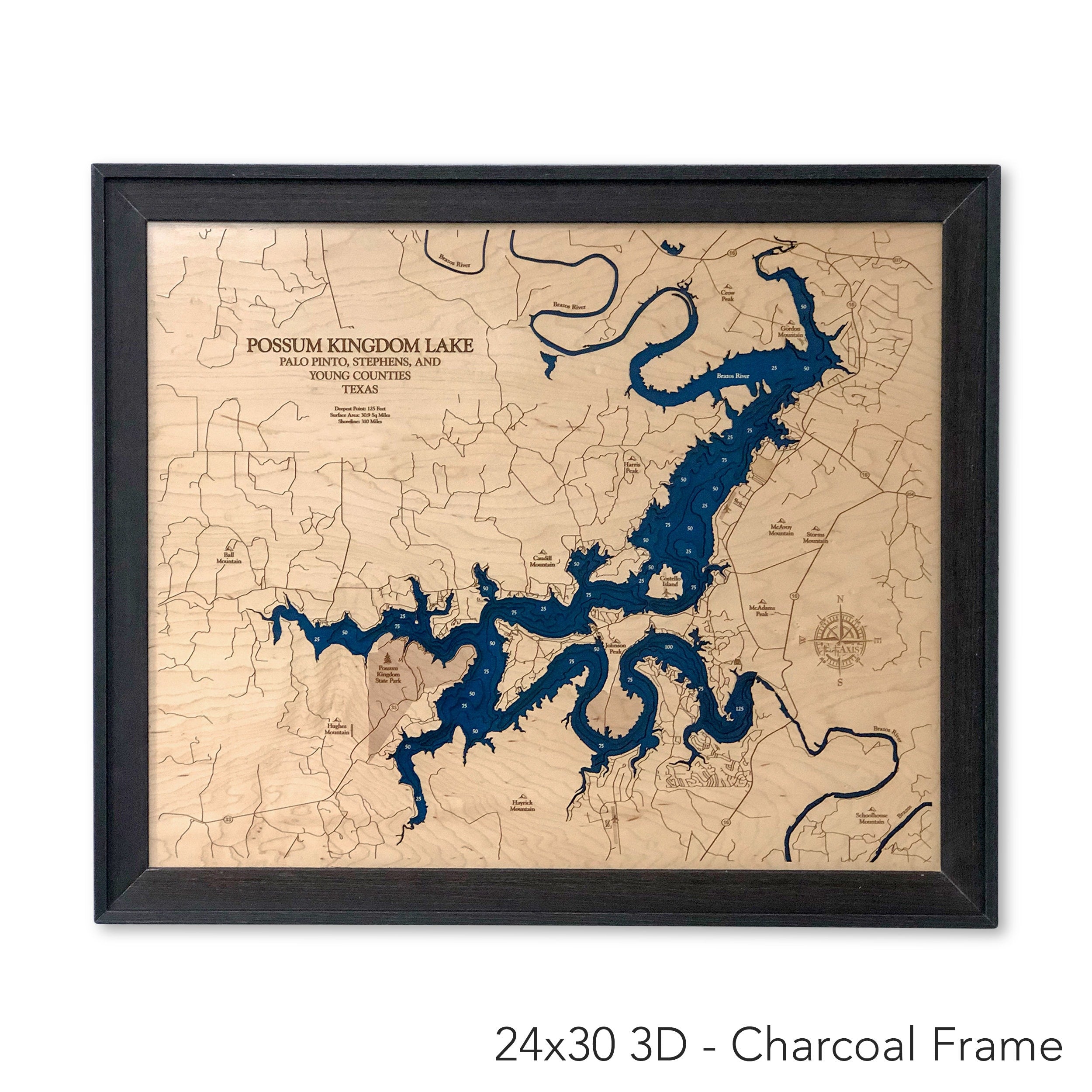 Possum Kingdom Lake Map