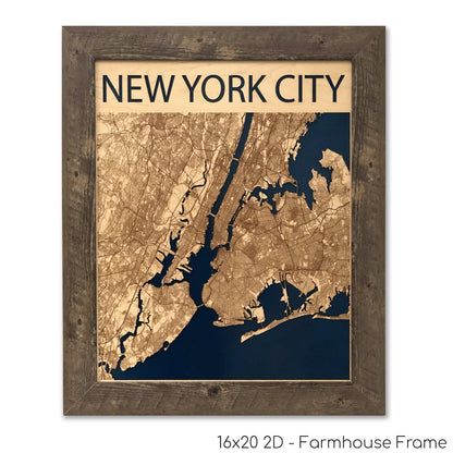 New York City Wood Map